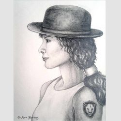 Pencil drawing of the serie called Lionheart